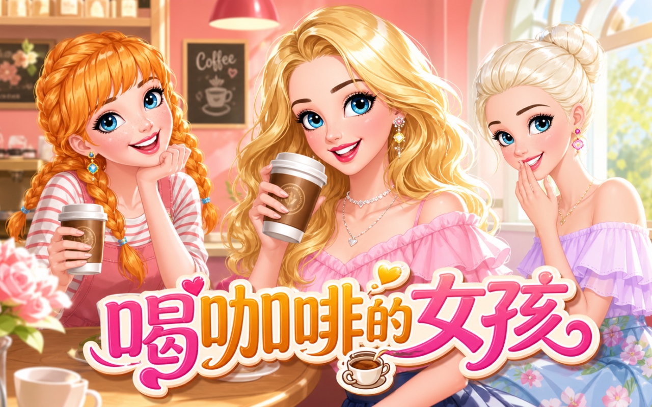 喝咖啡的女孩