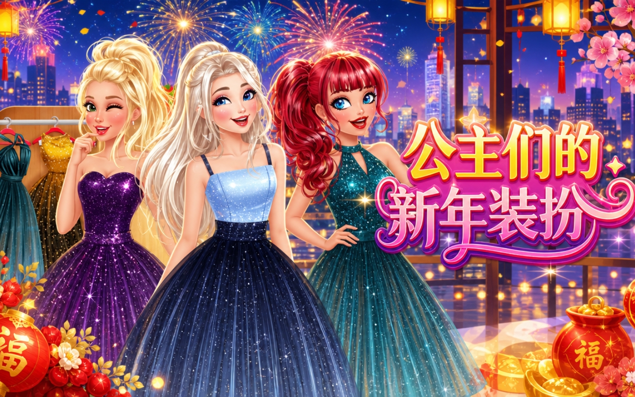 公主们的新年装扮