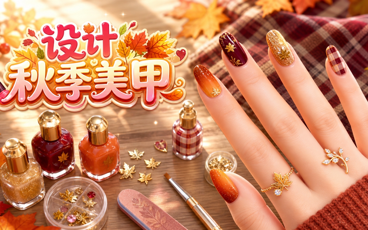 设计秋季美甲