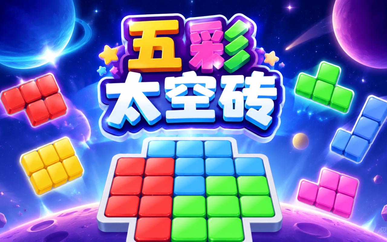 五彩太空砖