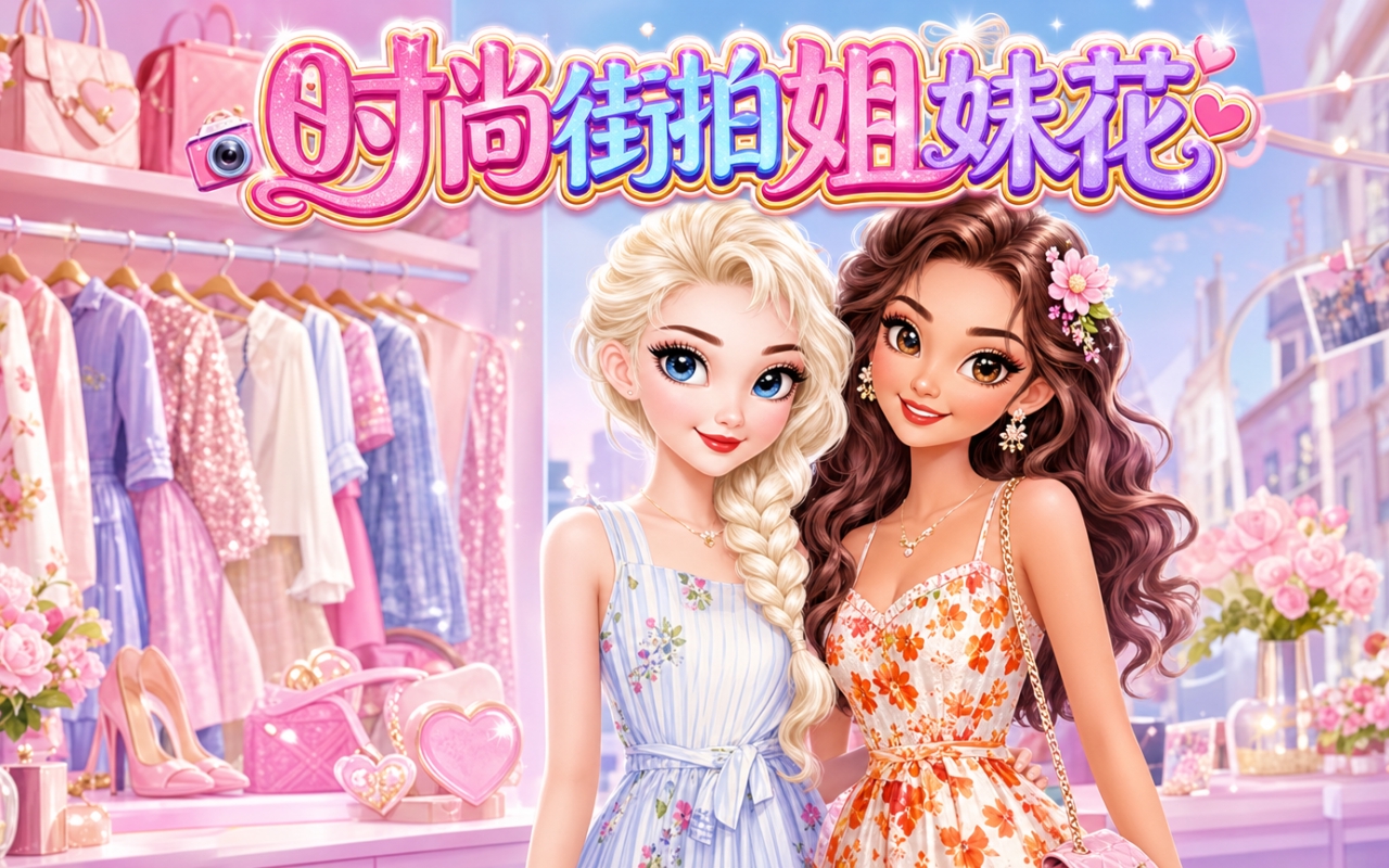 时尚街拍姐妹花