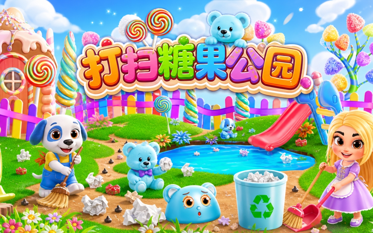 打扫糖果公园