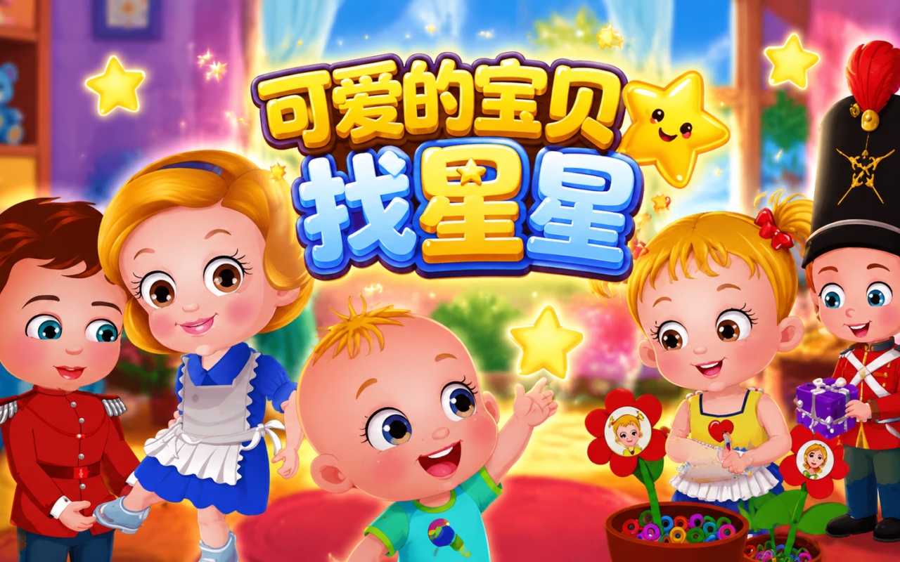 可爱的宝贝找星星