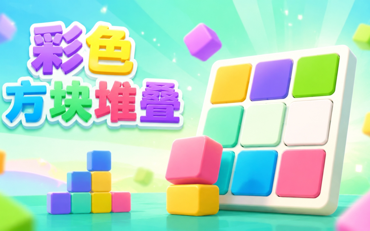 彩色方块堆叠