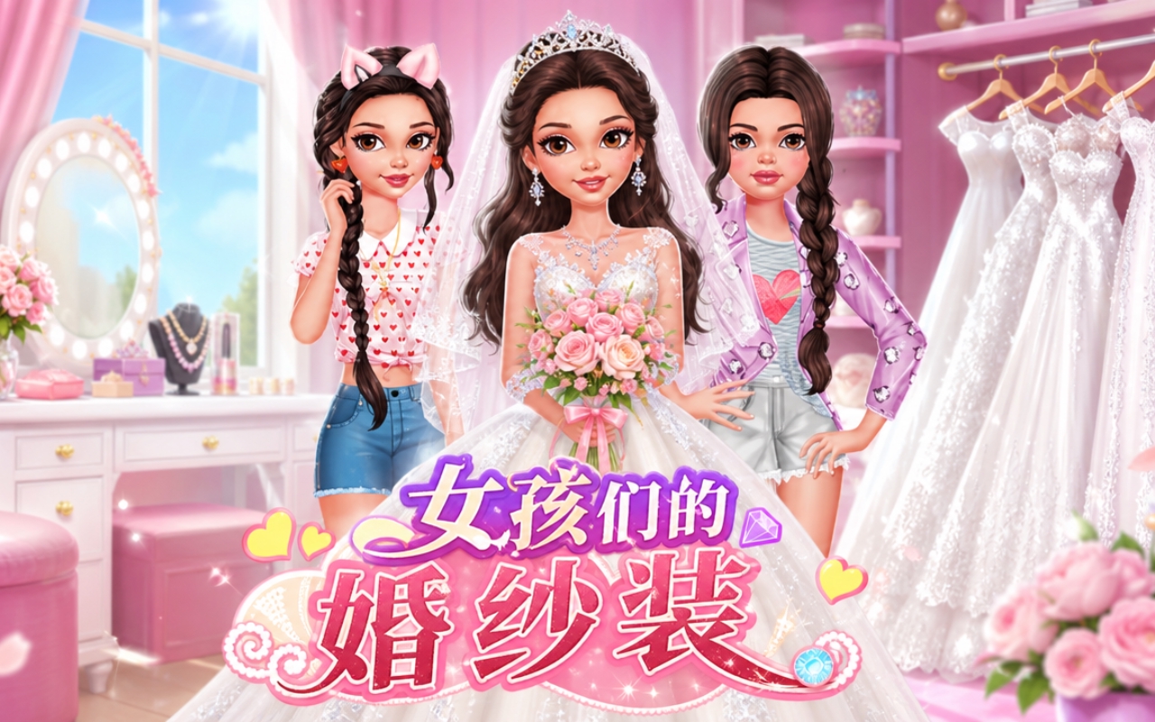 女孩们的婚纱装