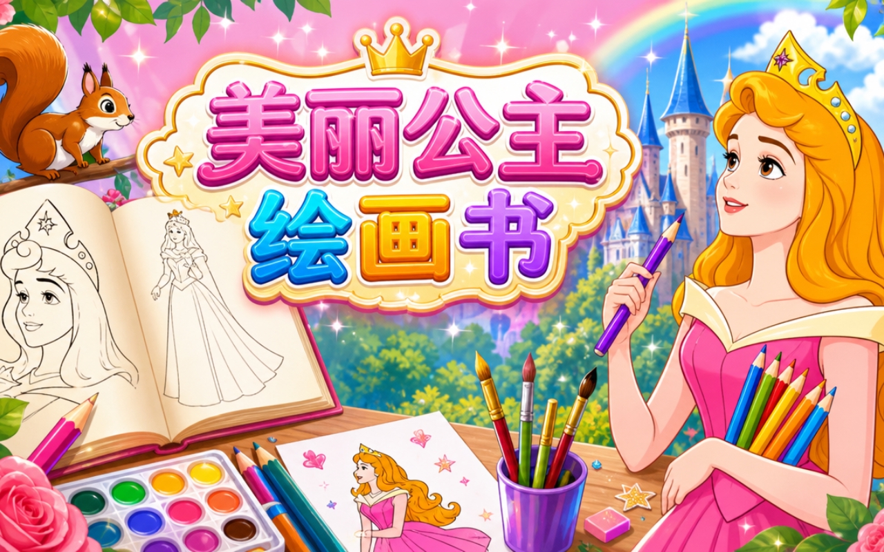 美丽公主绘画书