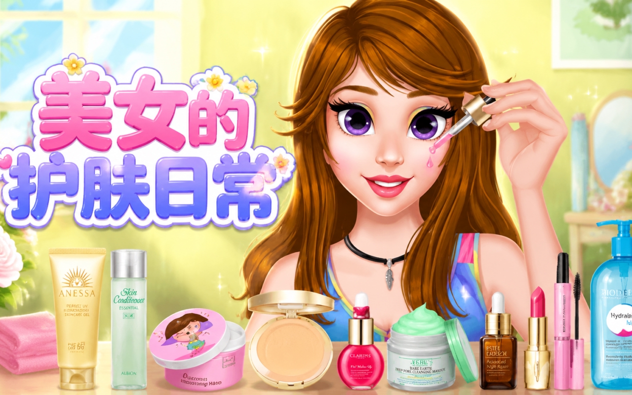 美女的护肤日常