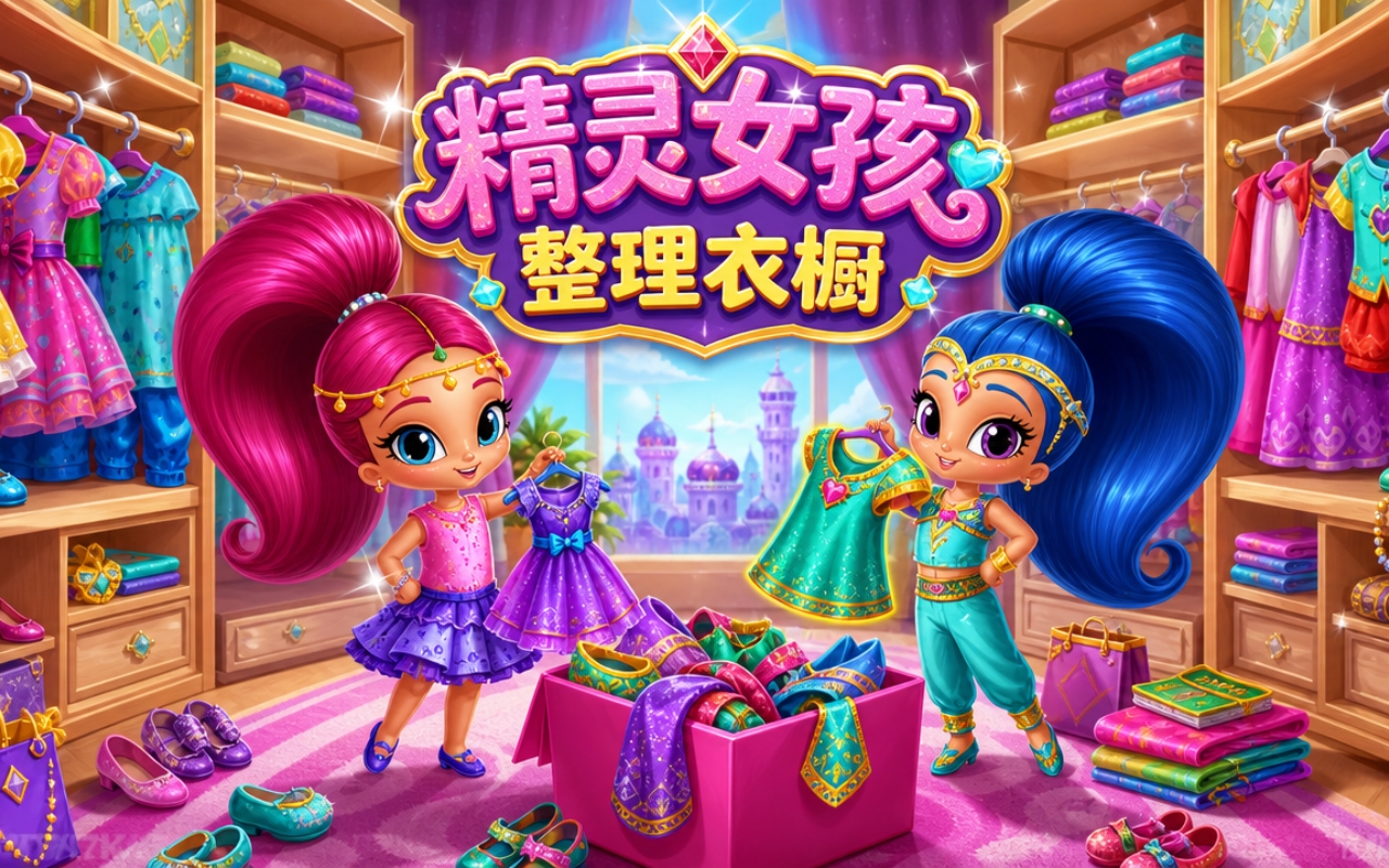 精灵女孩整理衣橱