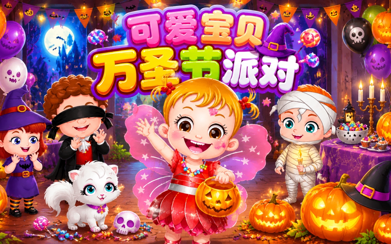 可爱宝贝万圣节派对