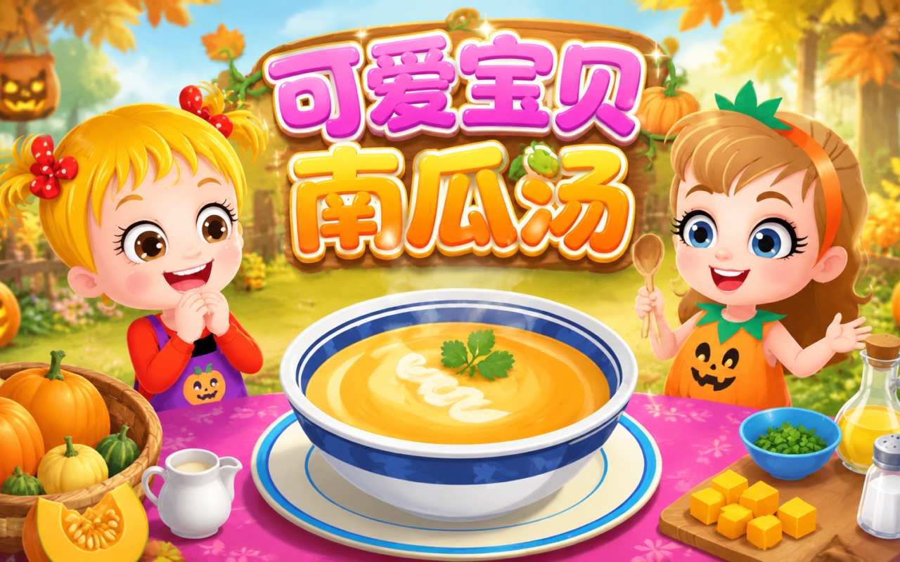 可爱宝贝南瓜汤