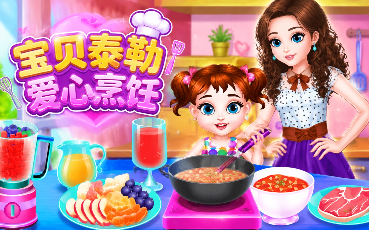 宝贝泰勒爱心烹饪