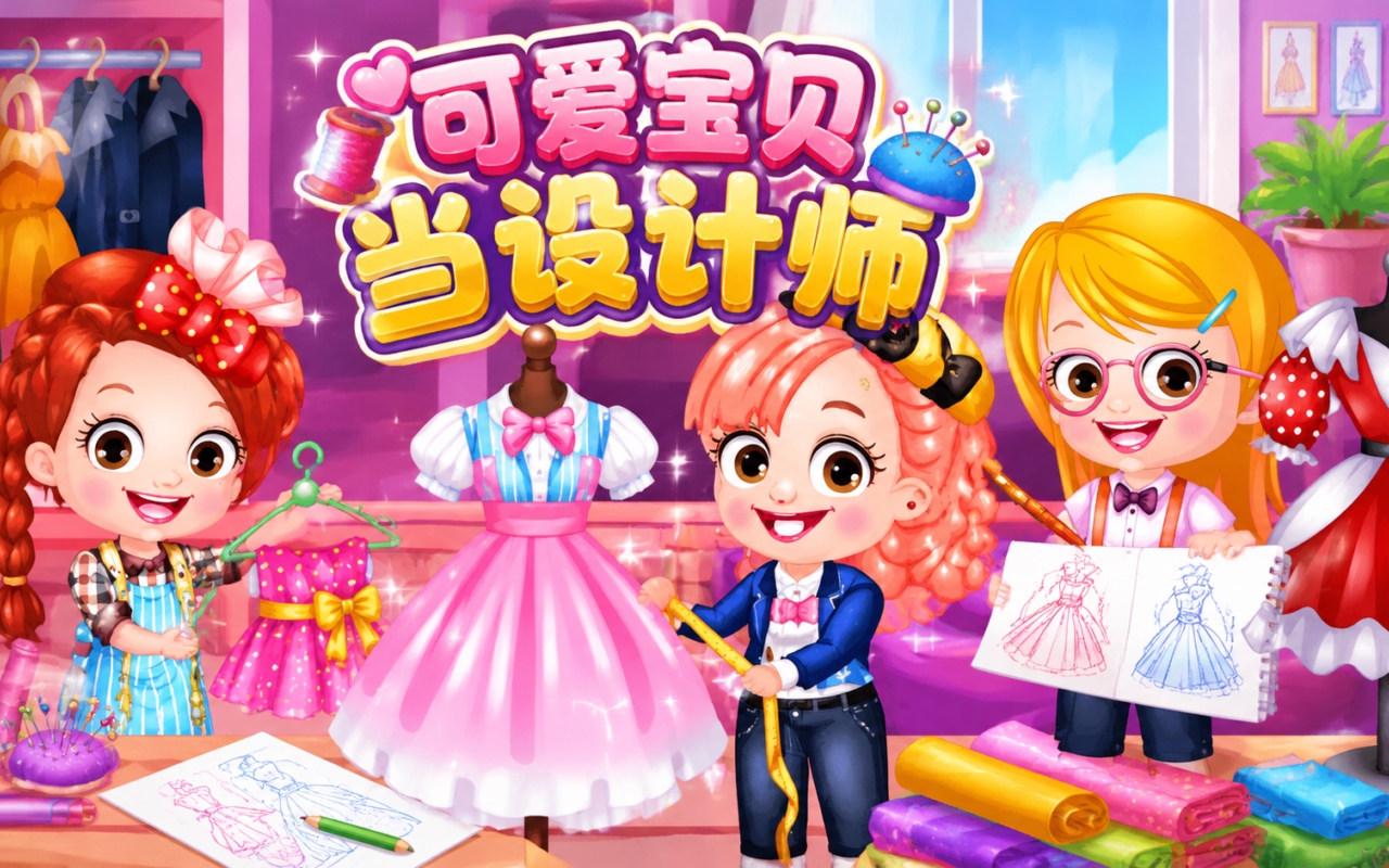 可爱宝贝当设计师