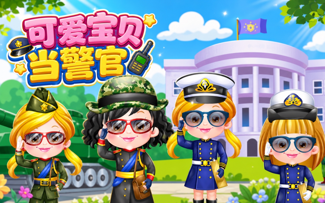 可爱宝贝当警官