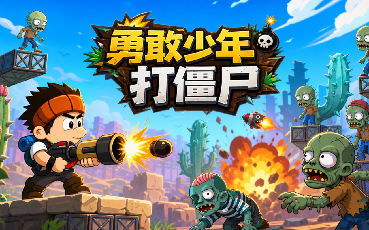 勇敢少年打僵尸