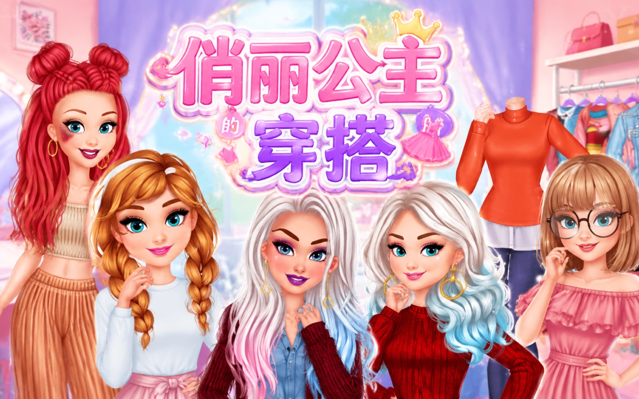 俏丽公主的穿搭
