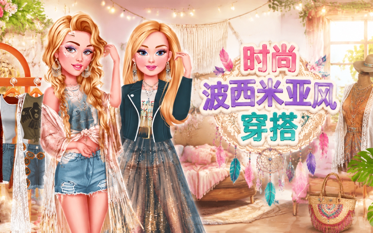 时尚波西米亚风穿搭
