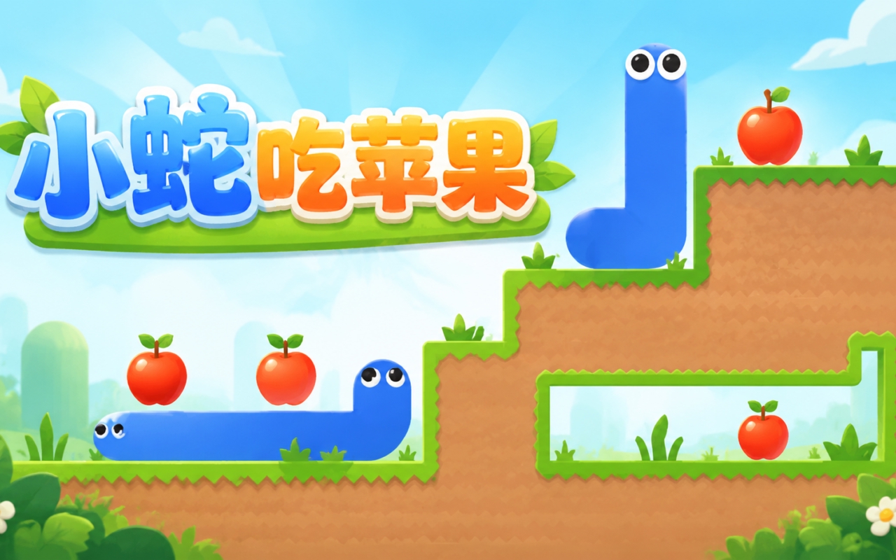 小蛇吃苹果