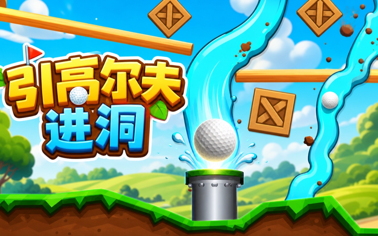 引高尔夫进洞