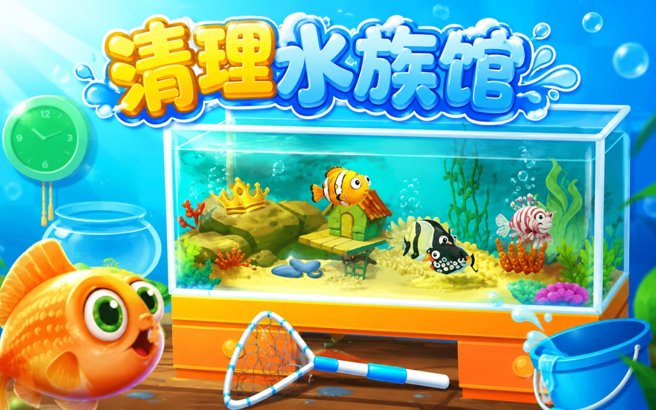 清理水族馆