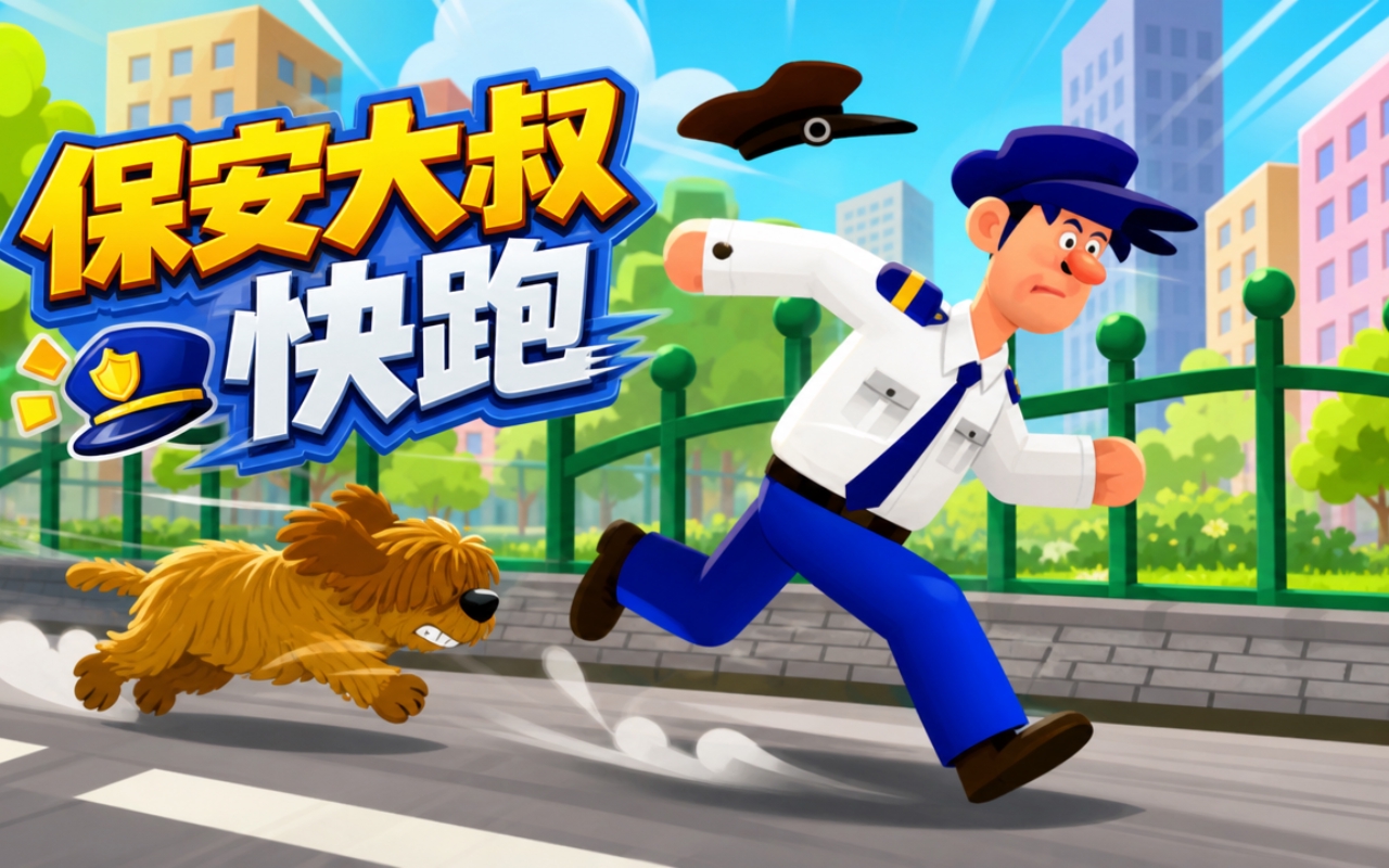保安大叔快跑