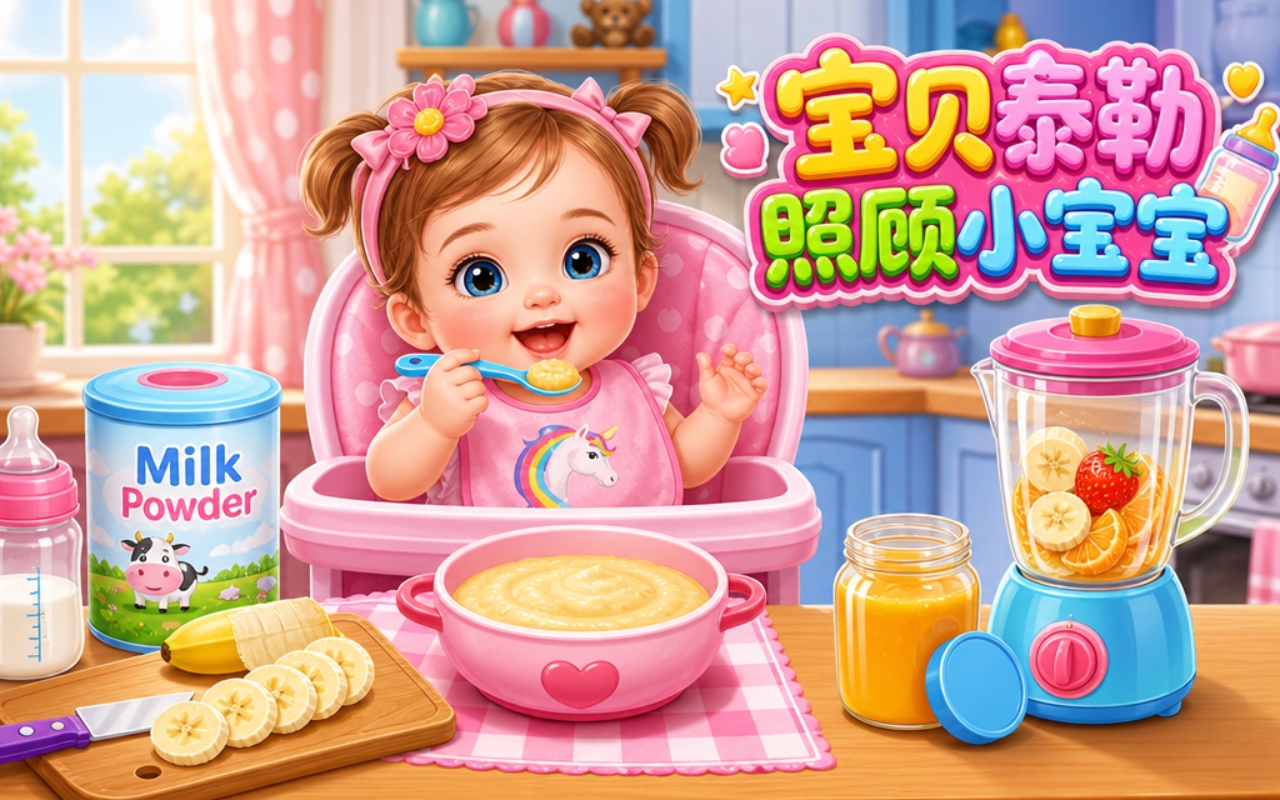 宝贝泰勒照顾小宝宝