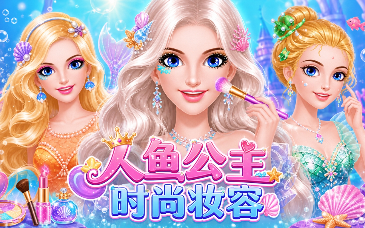 人鱼公主时尚妆容