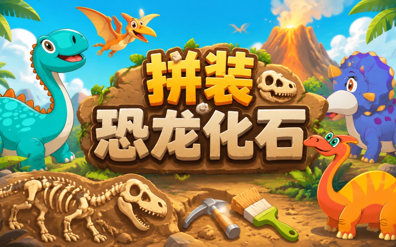 拼装恐龙化石