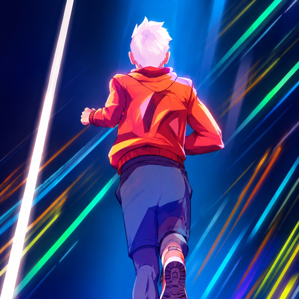 慢跑少年跑酷