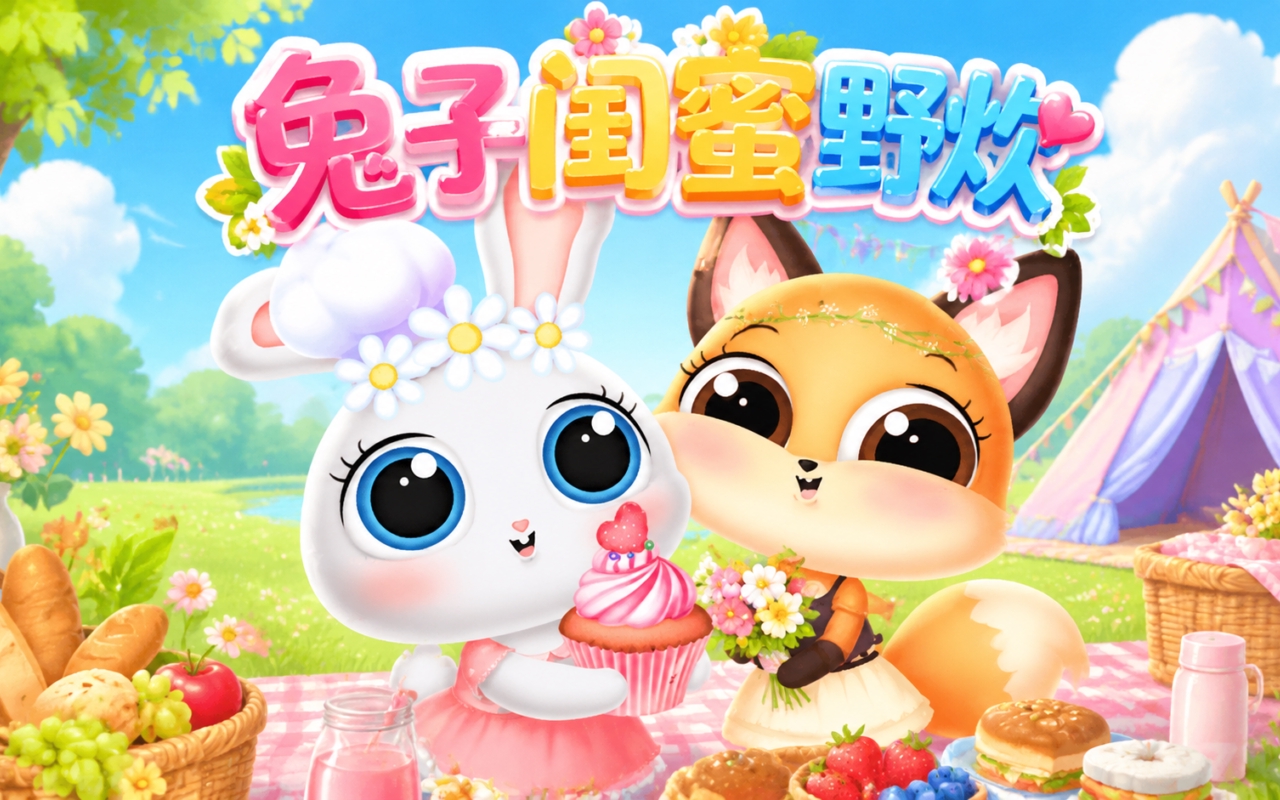 兔子闺蜜野炊