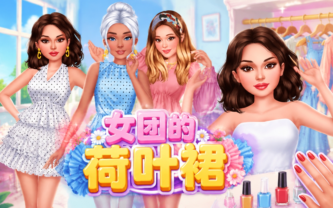 女团的荷叶裙