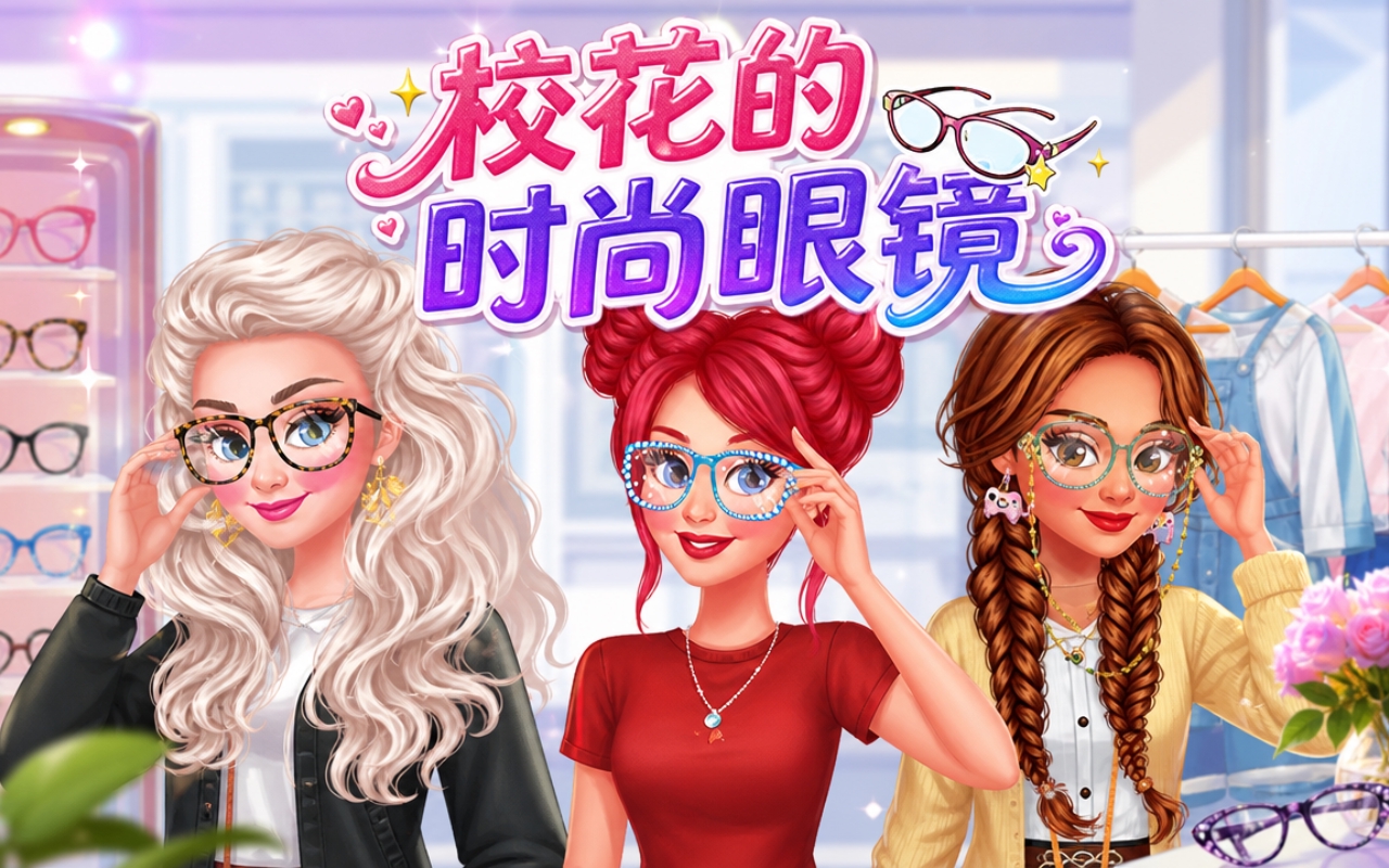 校花的时尚眼镜