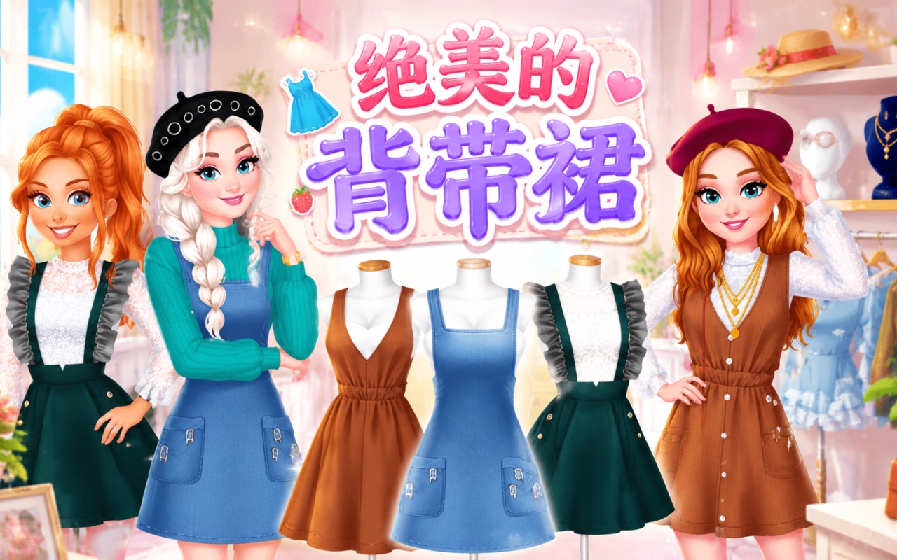 绝美的背带裙