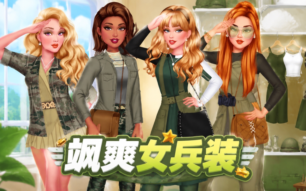 飒爽女兵装