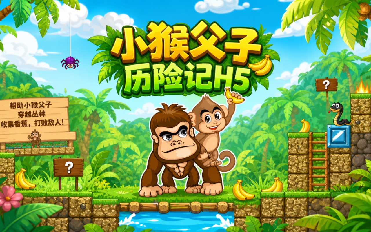 小猴父子历险记H5