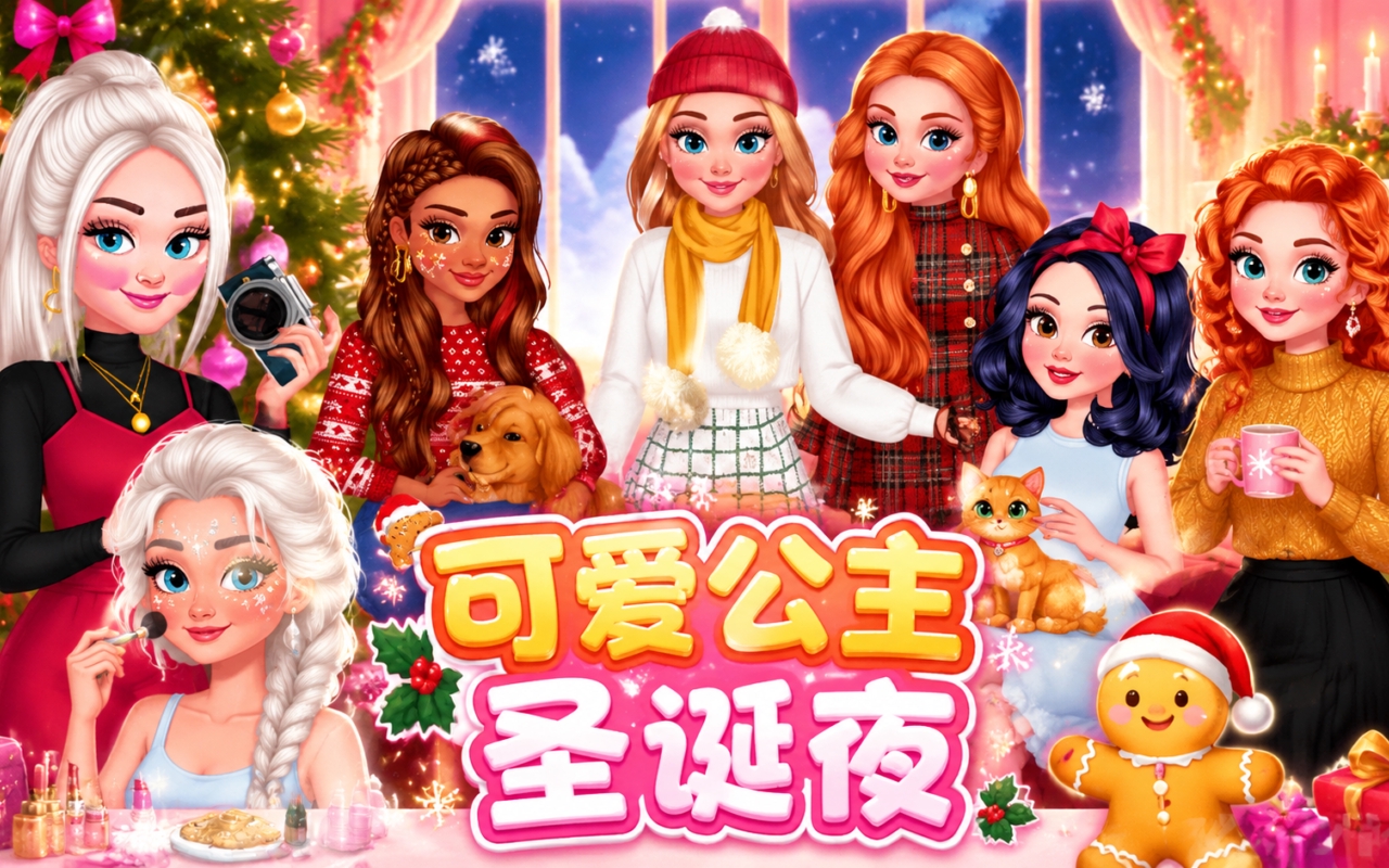 可爱公主圣诞夜