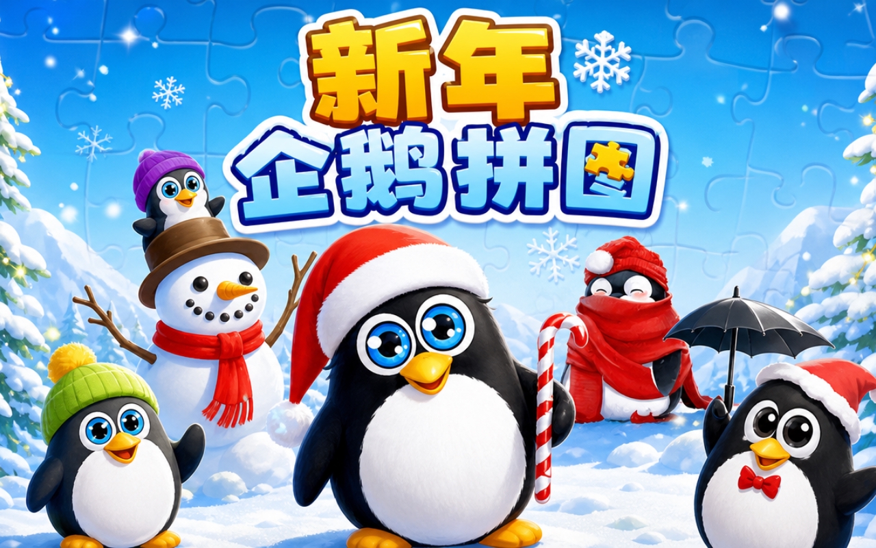 新年企鹅拼图