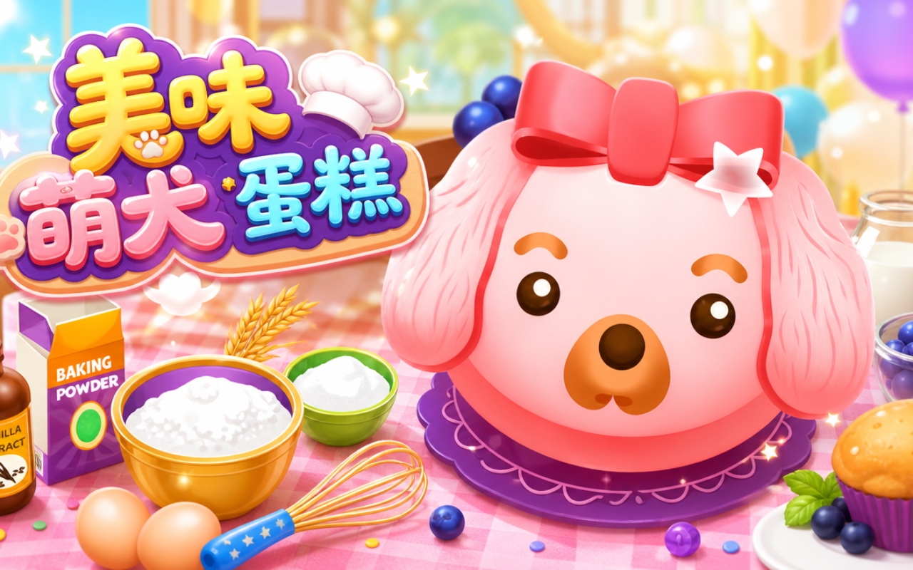 美味萌犬蛋糕