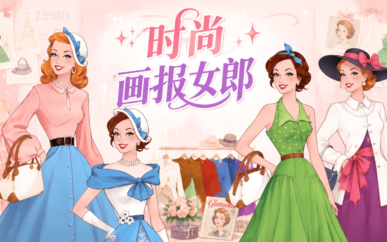 时尚画报女郎