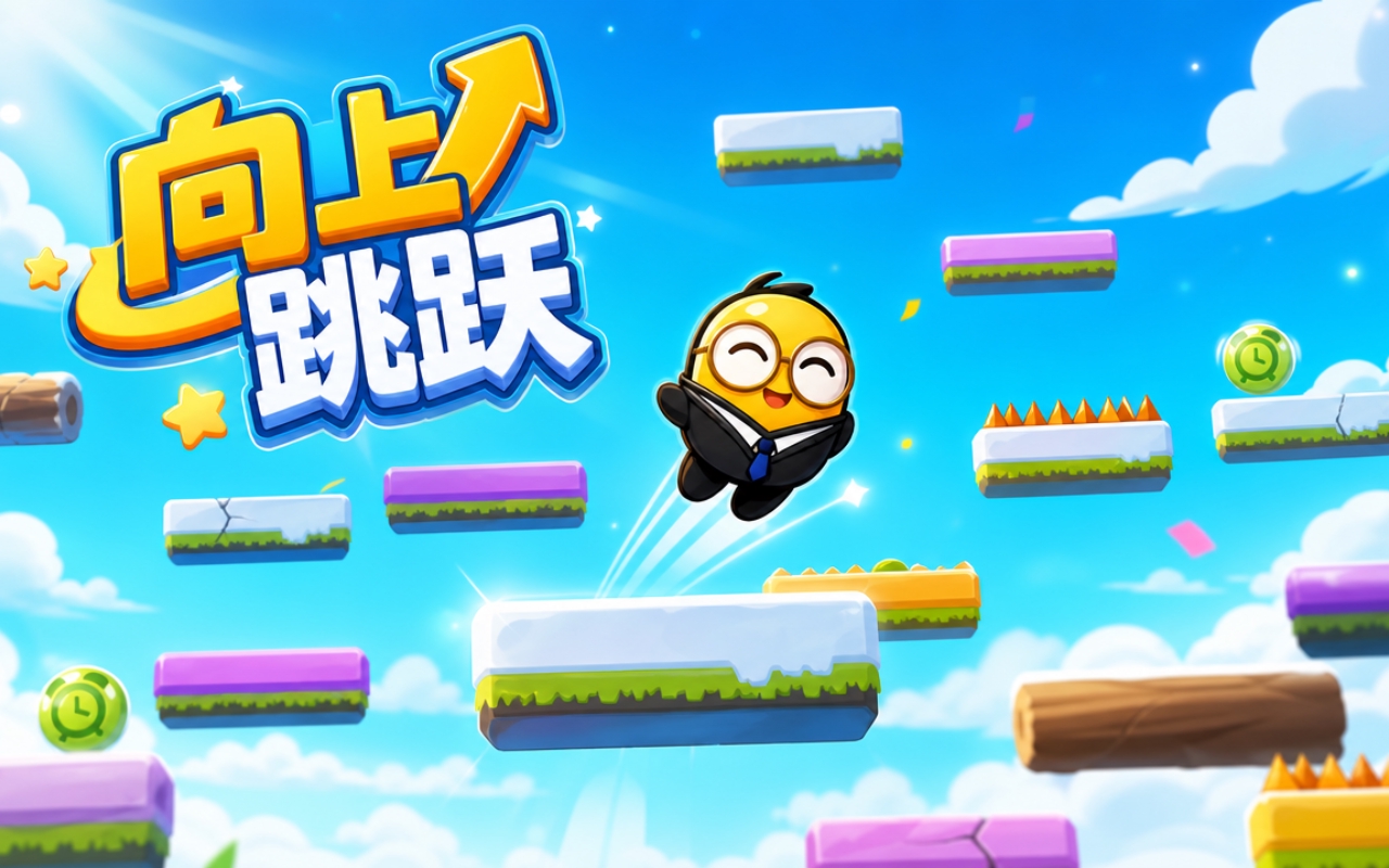 向上跳跃