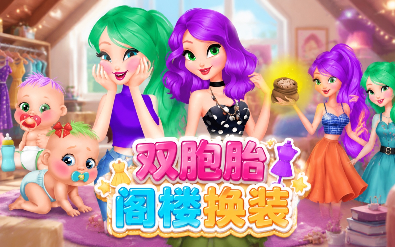 双胞胎阁楼换装