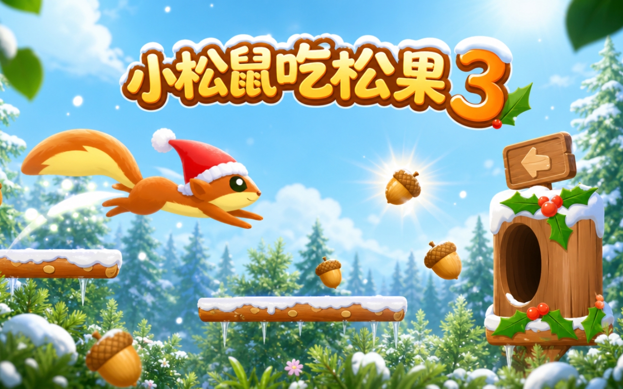小松鼠吃松果3