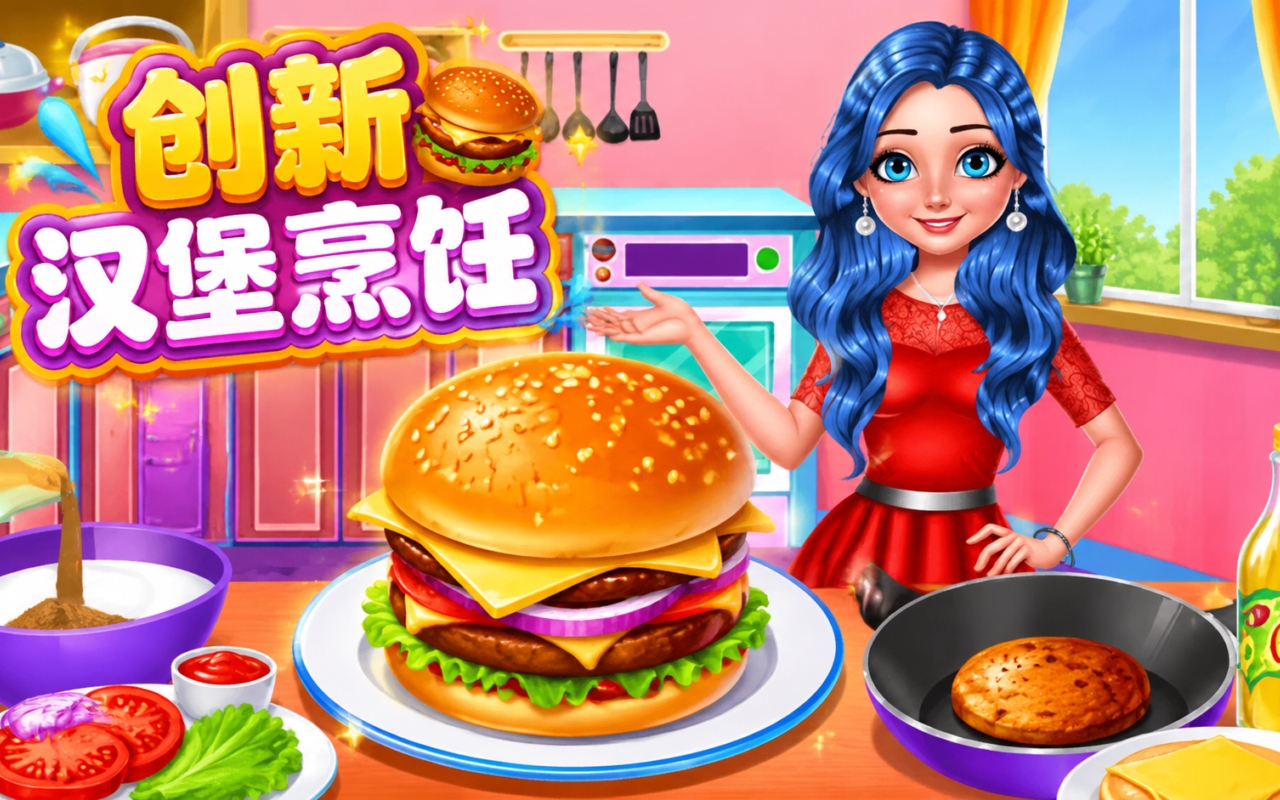 创新汉堡烹饪