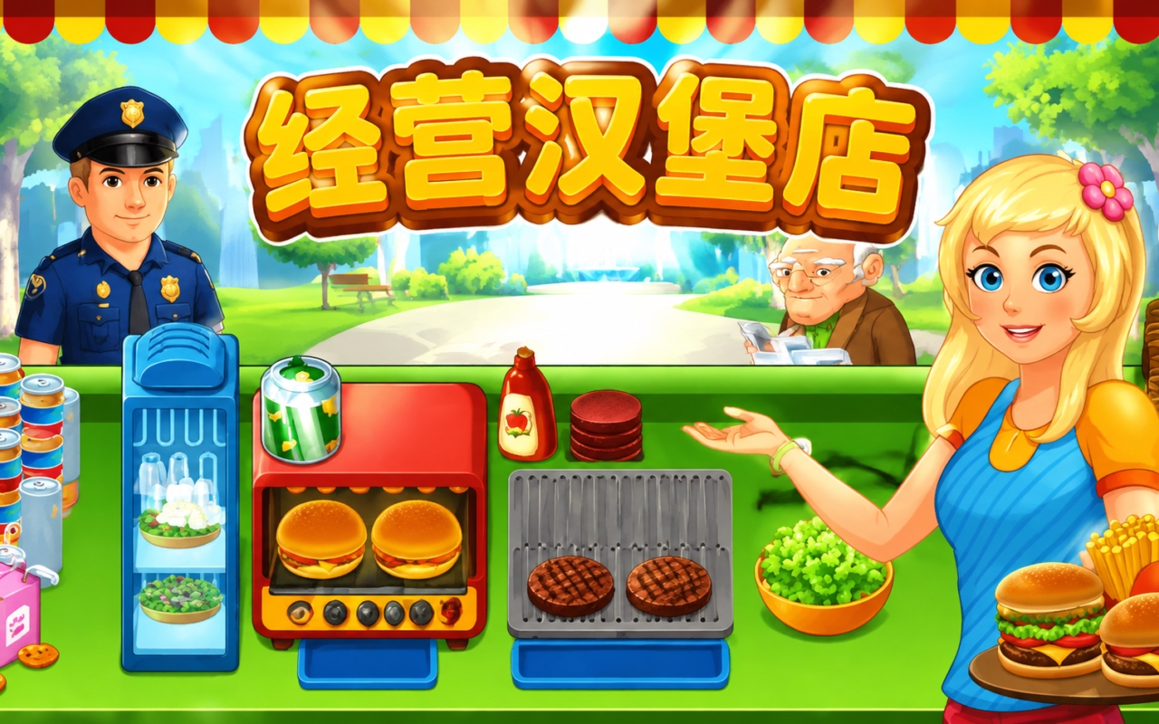 经营汉堡店