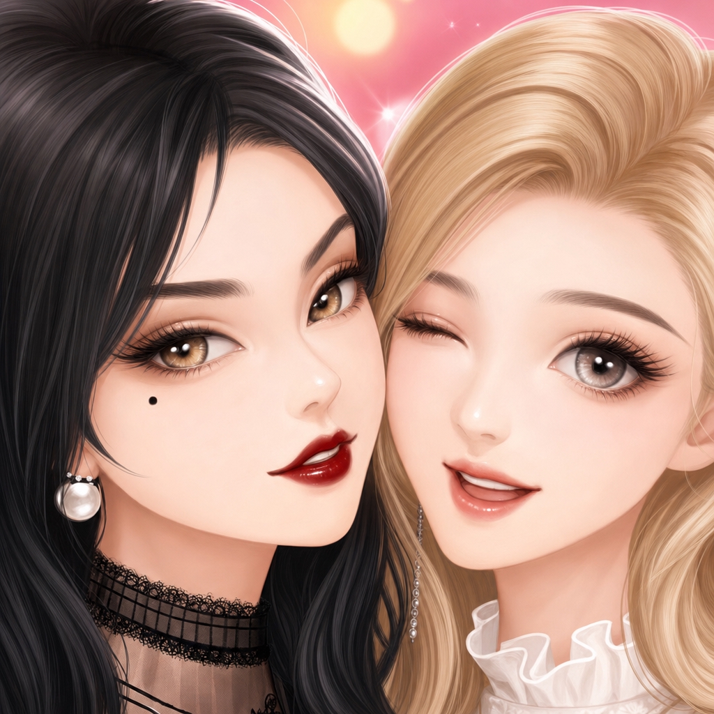 女孩的时尚主题照