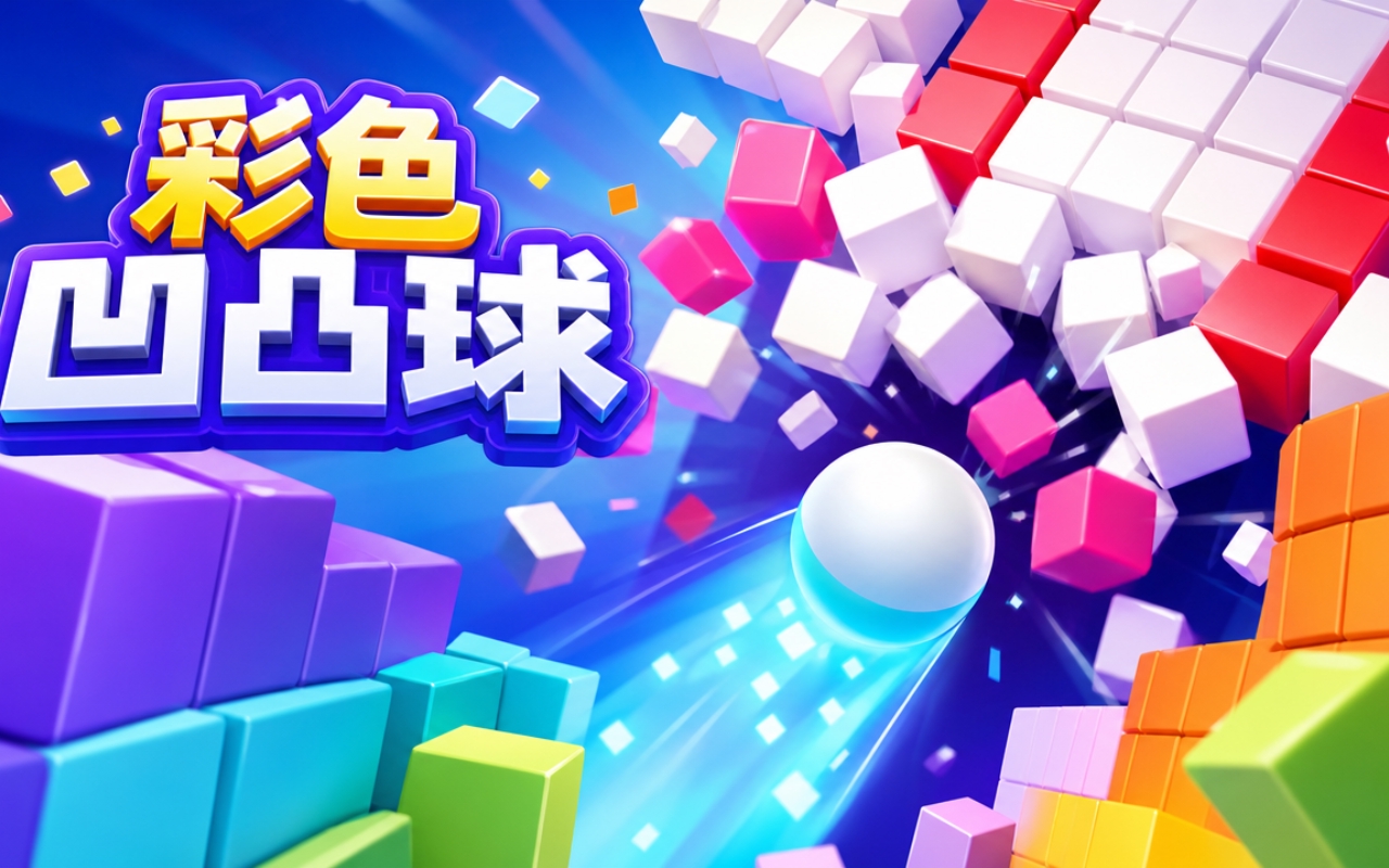 彩色凹凸球