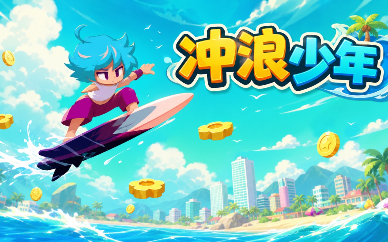冲浪少年