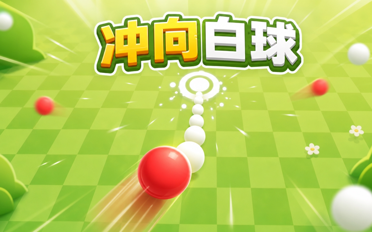 冲向白球