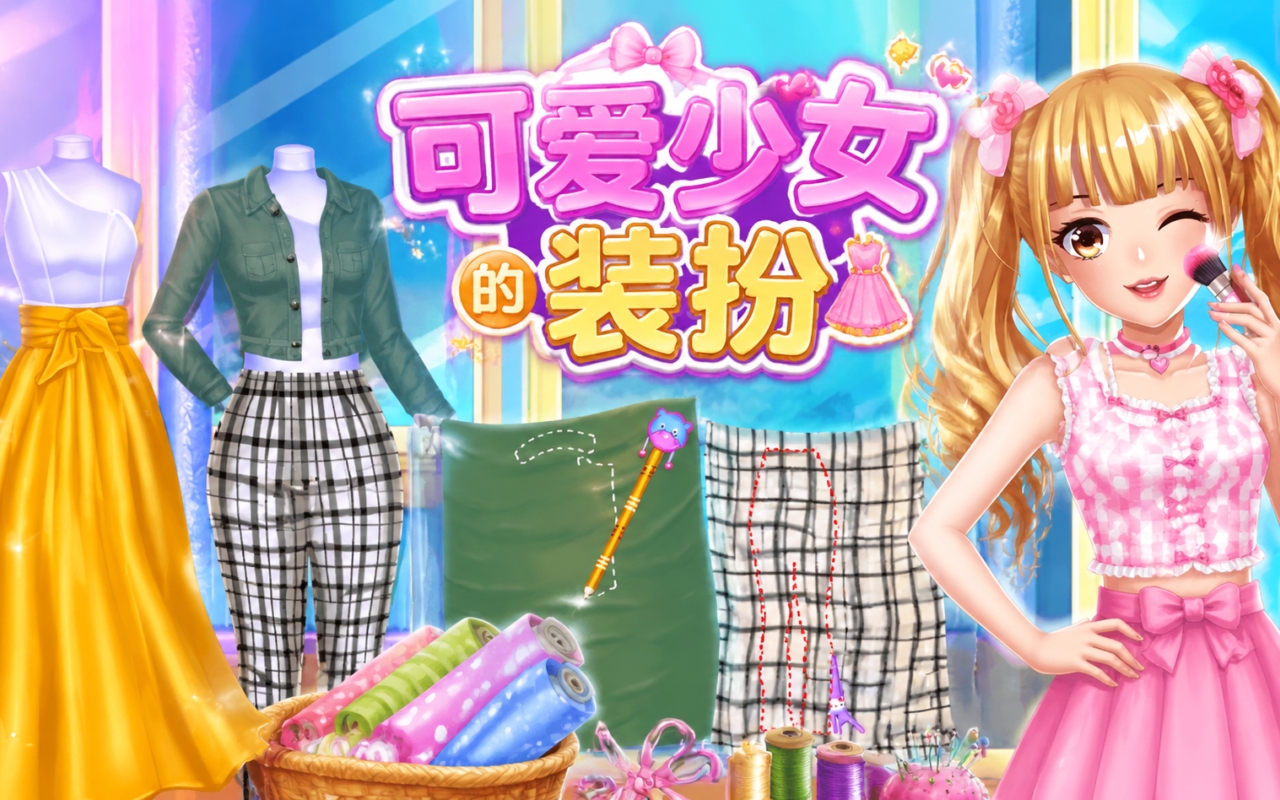 可爱少女的装扮