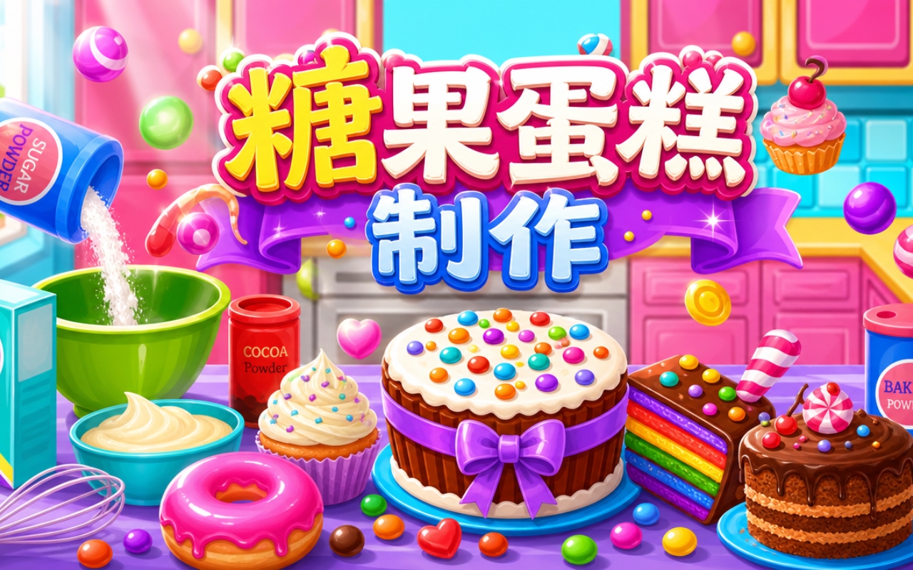 糖果蛋糕制作