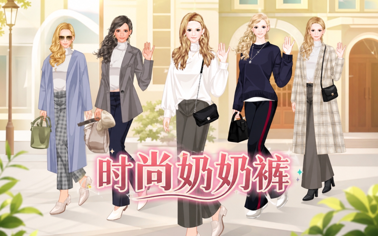 时尚奶奶裤